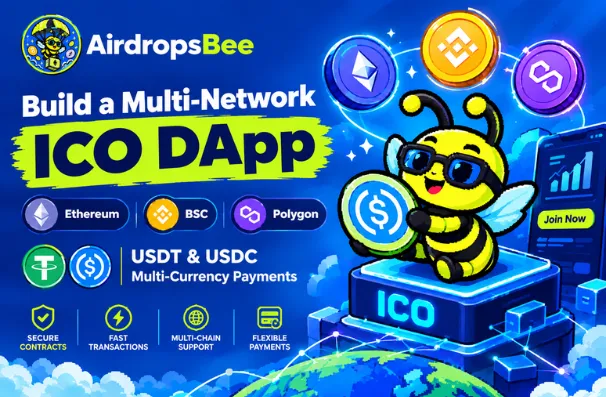 Build a Multi-Network ICO DApp | Ethereum, BSC, Polygon | USDT & USDC Multi-Currency Payments